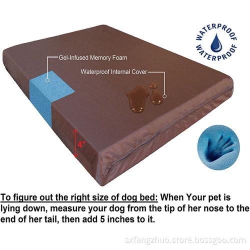 removable washable cover waterproof dog pet bed
